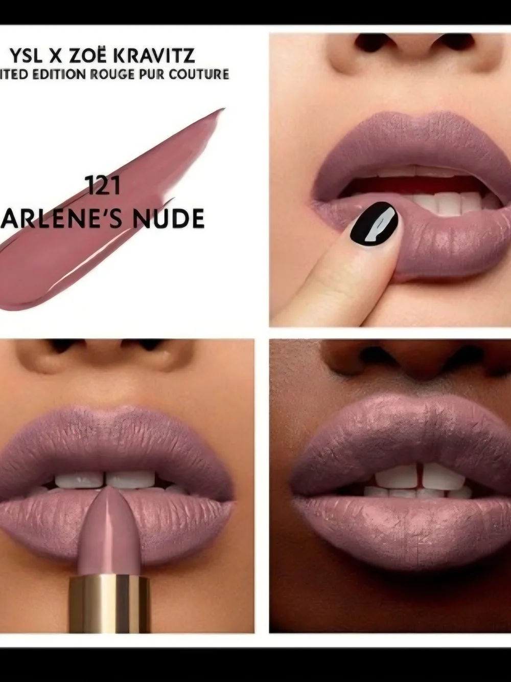Yves Saint Laurent Rouge Pur Couture Lipstick - Black with Glitter
